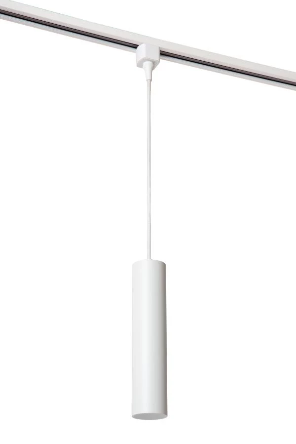Lucide TRACK FLORIS pendant - 1-circuit Track lighting system - 1xGU10 - White (Extension) - turned off